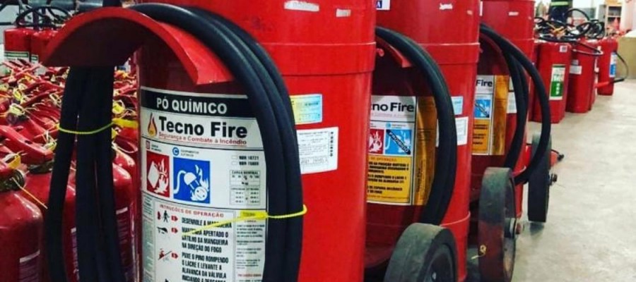 Imagem: Extintor de incêndio a seco em São Paulo |Tecnofire