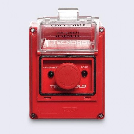 Imagem: Acionador manual de alarme de incêndio endereçável IP55 |Tecnofire