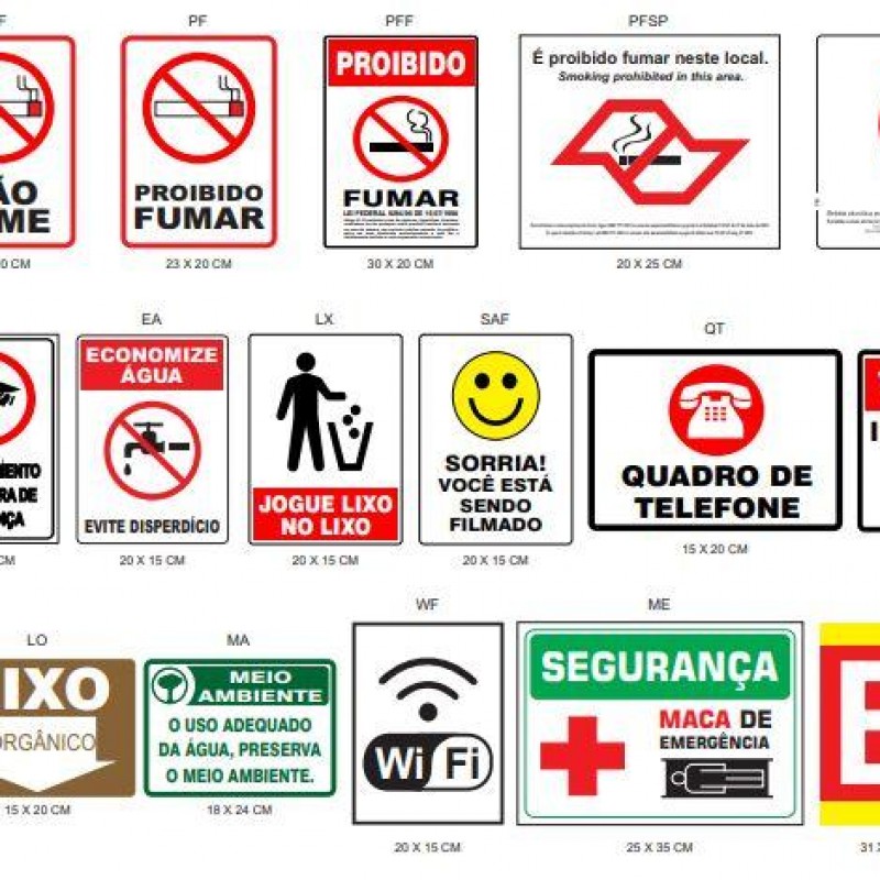 Imagem: Sinalizações de emergência |Tecnofire